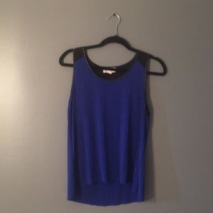 Blue and black shirt